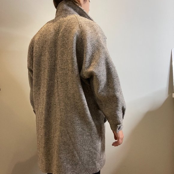 Gorgeous Cocoon Style Wool Coat from Romania -6/8- - Picture 5 of 15